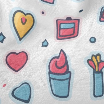 Love Heart And Girls Supplies  Minky