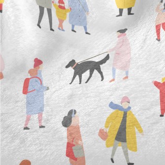 Various People In Autumn Minky