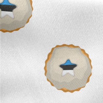 Estonian Flag Cookies Jersey Backed Fleece