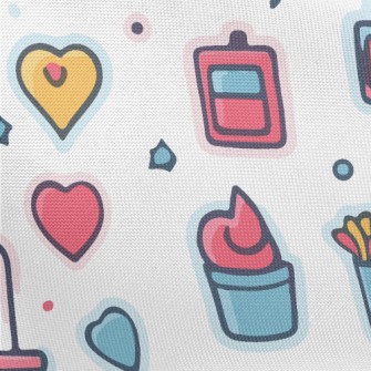 Love Heart And Girls Supplies  Pongee