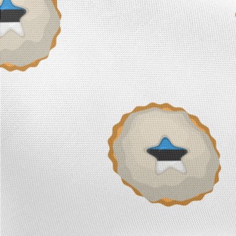 Estonian Flag Cookies Pongee