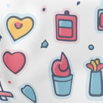 Love Heart And Girls Supplies  Lightweight Cotton Poplin