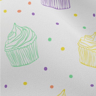 Colorful Line Cup Cake Chiffon