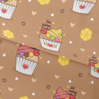 Delicate Cup Cakes And Flowers Waterproof Oxford