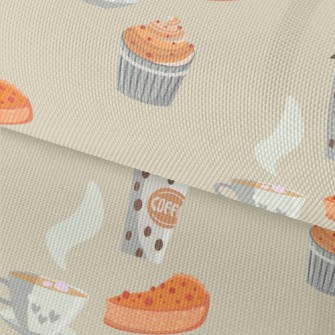 Hot Coffee Cake Pie Waterproof Oxford