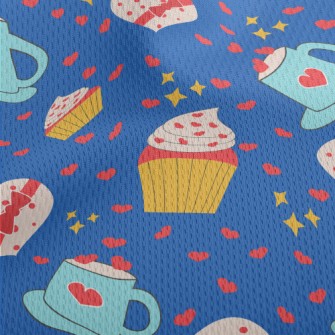 Cake Cup Love Gift Athletic Mesh Flat Back