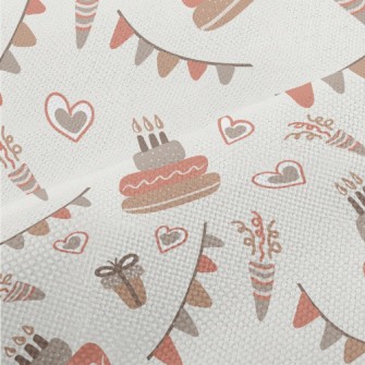 Graffiti Cake Heart Firecracke Performance Linen