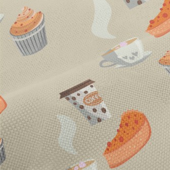 Hot Coffee Cake Pie Performance Linen