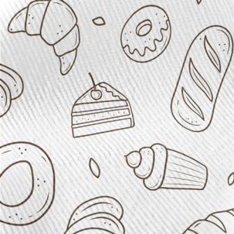 Simple Line Bread And Cake Standard Corduroy