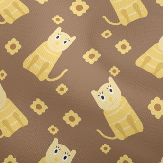 Cute Cat And Flowers Dobby