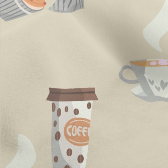 Hot Coffee Cake Pie Micro Fleece