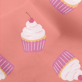 Pink Cherry Cream Cake Micro Fleece