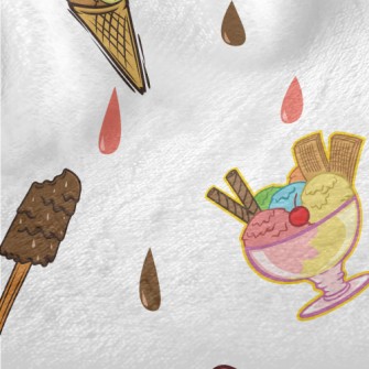 Hand Drawn Popsicles And Ice C Minky