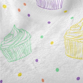 Colorful Line Cup Cake Minky