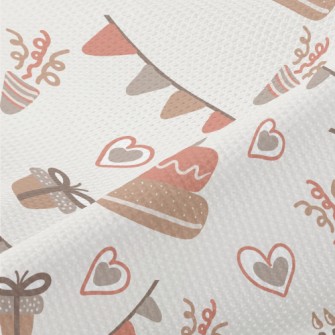 Graffiti Cake Heart Firecracke Piqué