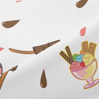 Hand Drawn Popsicles And Ice C Piqué