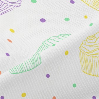 Colorful Line Cup Cake Piqué