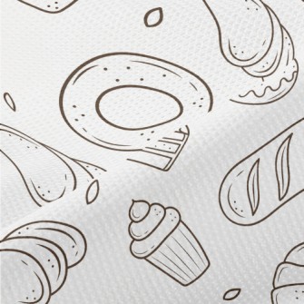 Simple Line Bread And Cake Piqué