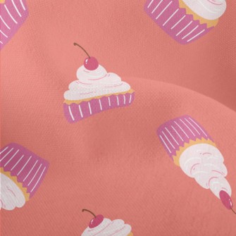 Pink Cherry Cream Cake Lightweight Performance Linen