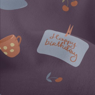 Birthday Cake Cup Cherry Lightweight Performance Linen