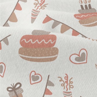 Graffiti Cake Heart Firecracke Modern Jersey