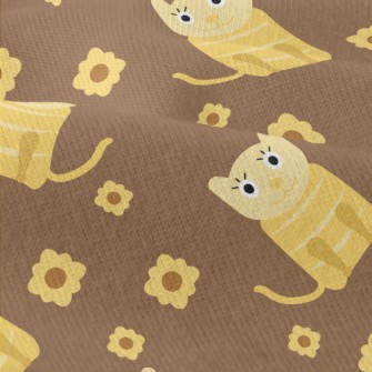 Cute Cat And Flowers Modern Jersey