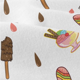 Hand Drawn Popsicles And Ice C Modern Jersey
