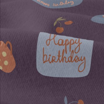 Birthday Cake Cup Cherry Modern Jersey