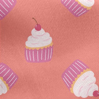 Pink Cherry Cream Cake Jersey Backed Fleece