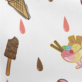 Hand Drawn Popsicles And Ice C Pongee