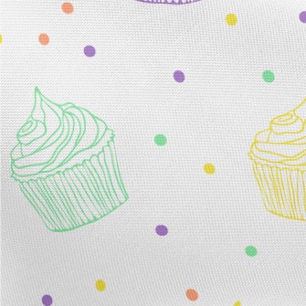 Colorful Line Cup Cake Pongee