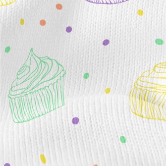 Colorful Line Cup Cake Stretch Jersey