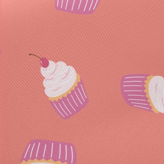 Pink Cherry Cream Cake Midweight Cotton Poplin