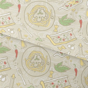 Italian Cuisine Waterproof Oxford