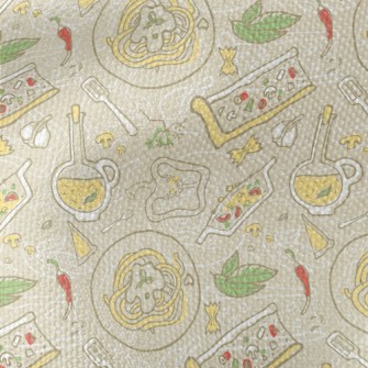 Italian Cuisine Waterproof Canvas