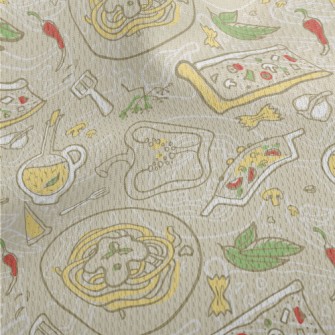 Italian Cuisine Athletic Mesh Flat Back