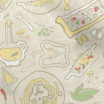 Italian Cuisine Micro Fleece