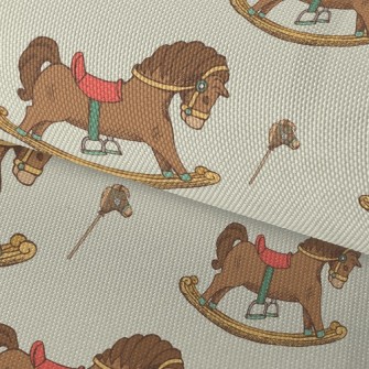 Wooden Rocking Horse Waterproof Oxford