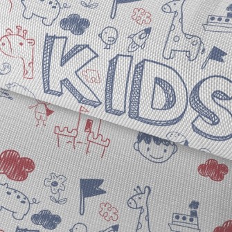 Fun Kid Doodles Waterproof Oxford