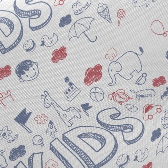 Fun Kid Doodles Twill