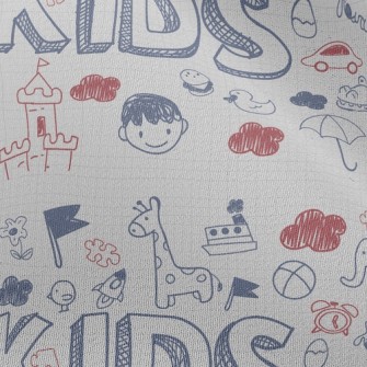 Fun Kid Doodles Chiffon