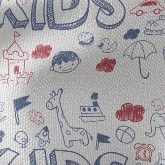 Fun Kid Doodles Waterproof Canvas