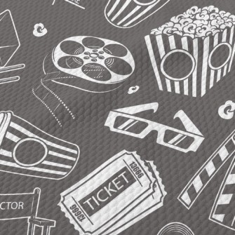 Popcorn At The Movies Birdseye Piqué