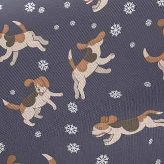 Chasing Snowflake Dogs Twill
