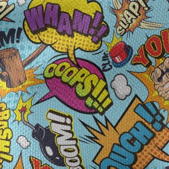 Passionate Comic Text Waterproof Canvas