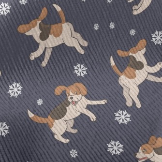 Chasing Snowflake Dogs Standard Corduroy