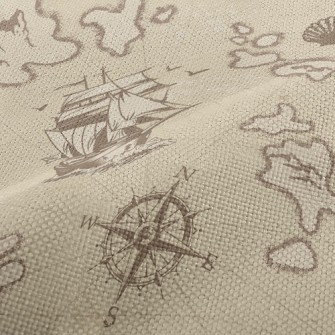 Sailing Sailing Map Performance Linen