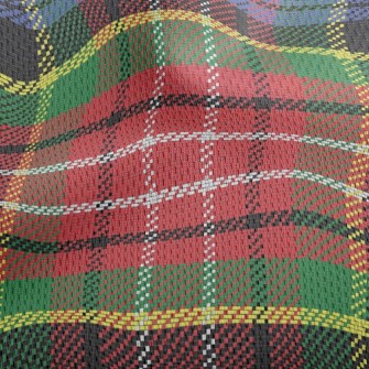 Classic Scotch Plaid Athletic Mesh Flat Back