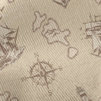 Sailing Sailing Map Standard Corduroy