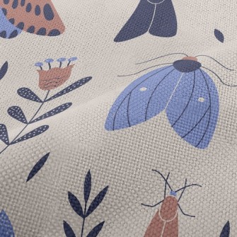 Insects In The Garden Performance Linen